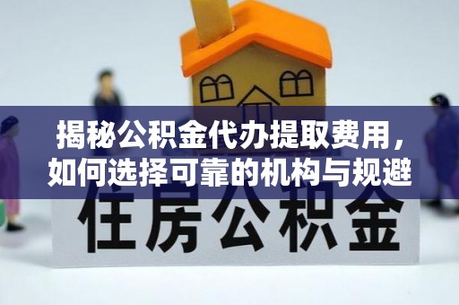 东河揭秘公积金代办提取费用，如何选择可靠的机构与规避潜在风险