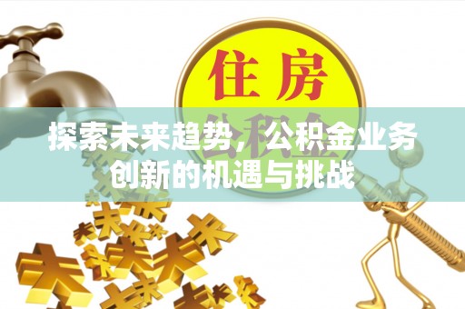 东河探索未来趋势，公积金业务创新的机遇与挑战