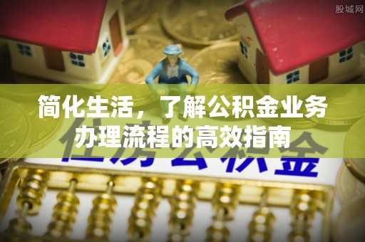 东河简化生活，了解公积金业务办理流程的高效指南