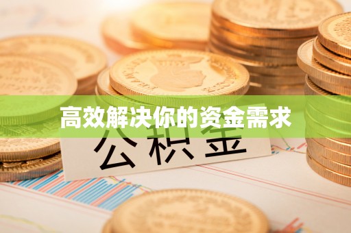 东河高效解决你的资金需求