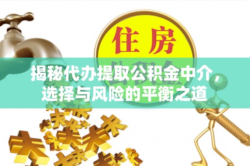 东河揭秘代办提取公积金中介，选择与风险的平衡之道