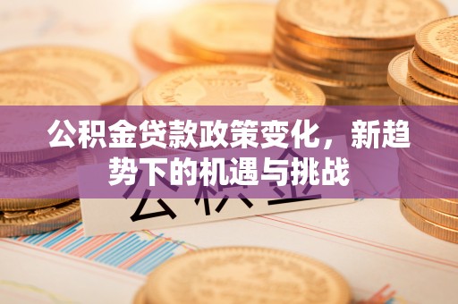 东河公积金贷款政策变化，新趋势下的机遇与挑战